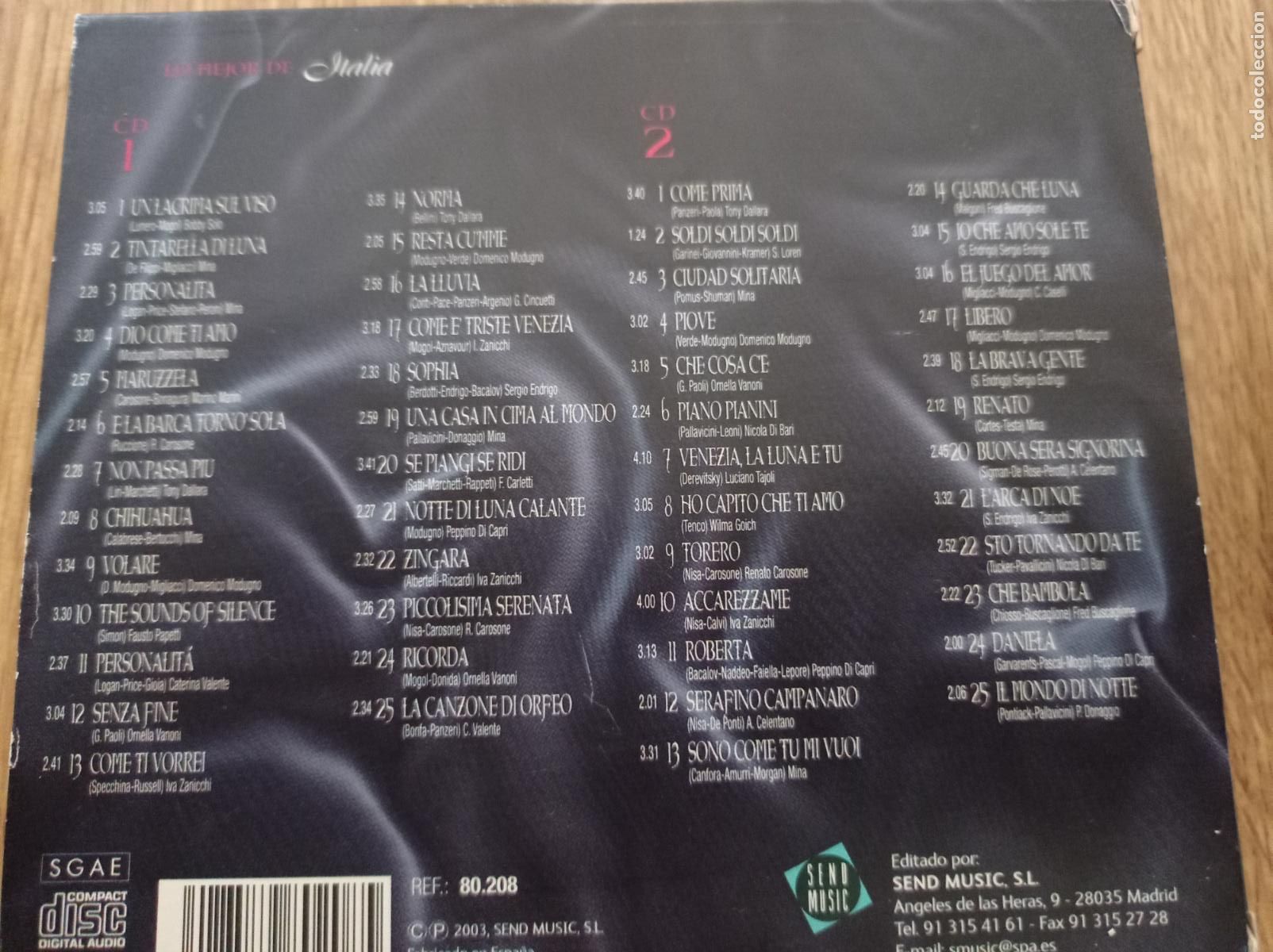 CDs de m&uacute;sica: LO MEJOR DE ITALIA - 2 CDs - Foto 5