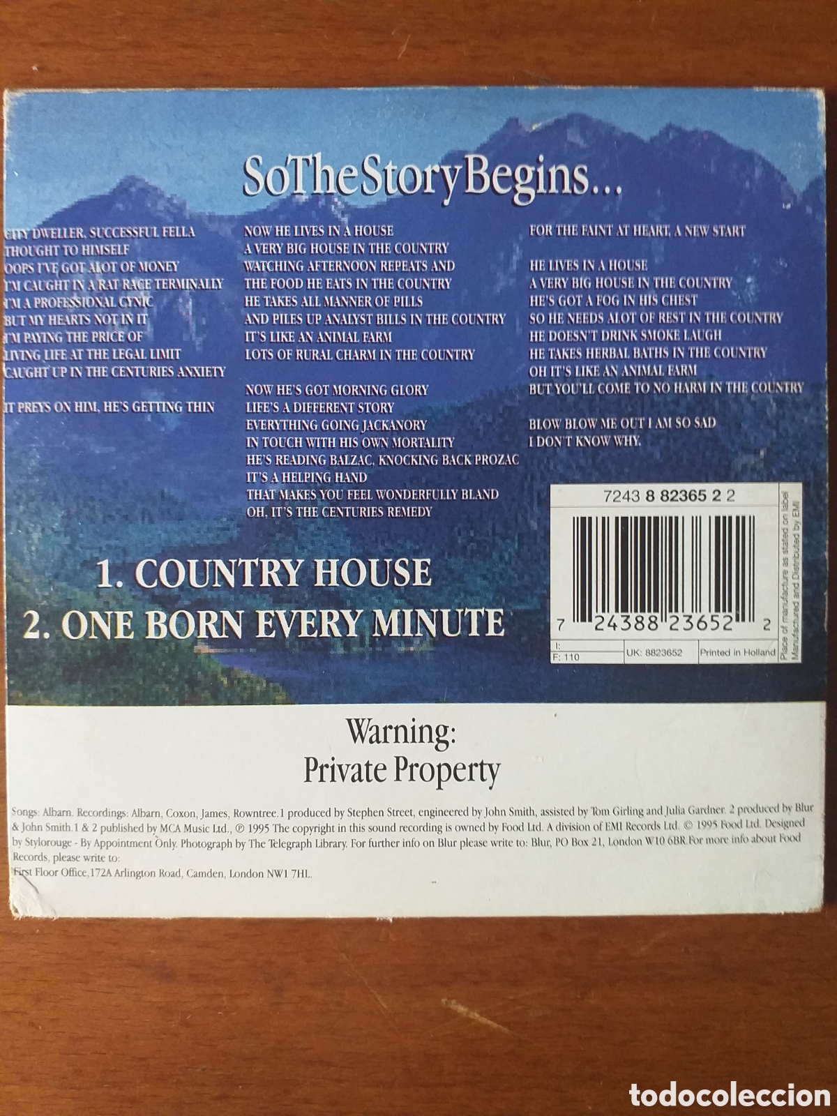 CDs de m&uacute;sica: BLUR - COUNTRY HOUSE (Single) CD - Foto 3