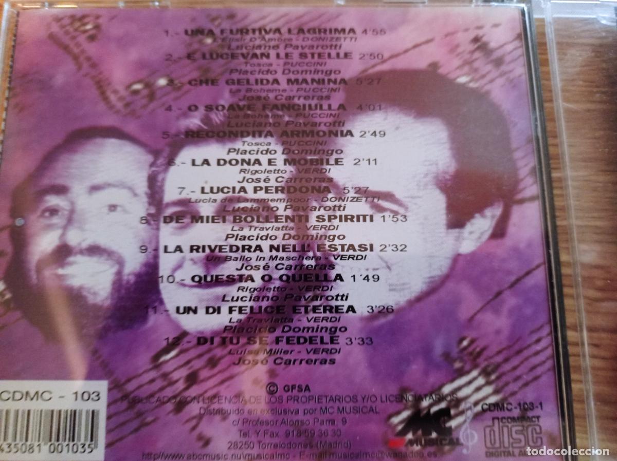 CDs de m&uacute;sica: 3 TENORES - Vol. 1. - 1 CD - Foto 3
