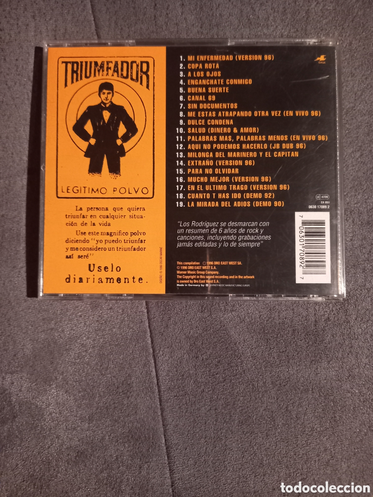 CDs de m&uacute;sica: CD LOS RODR&Iacute;GUEZ - HASTA LUEGO (1996) - Foto 2