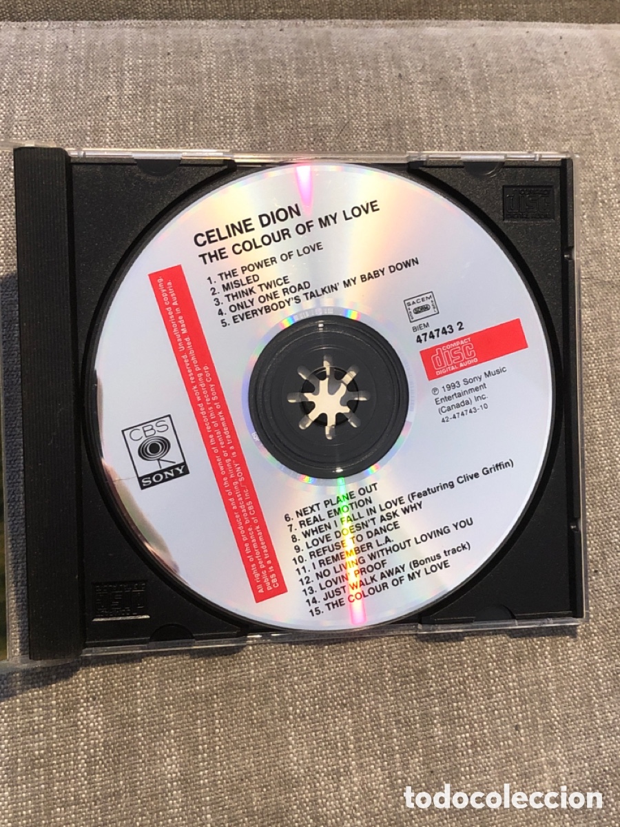 CDs de m&uacute;sica: Cd musica Celine Dion (L37) - Foto 2