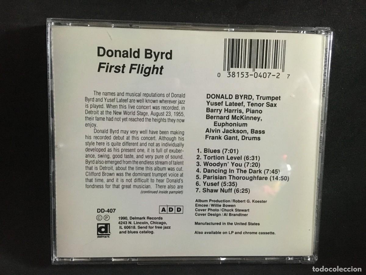 CDs de m&uacute;sica: Donald Byrd &lrm;&ndash; First Flight - CD - Delmark Records - Foto 2