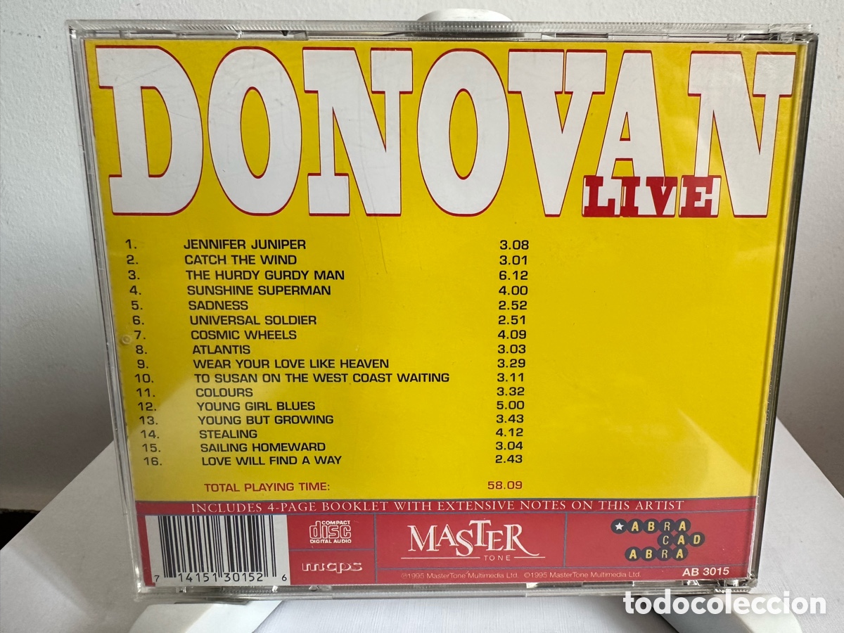 CDs de m&uacute;sica: Donovan - Live (CD, Album) - Foto 2