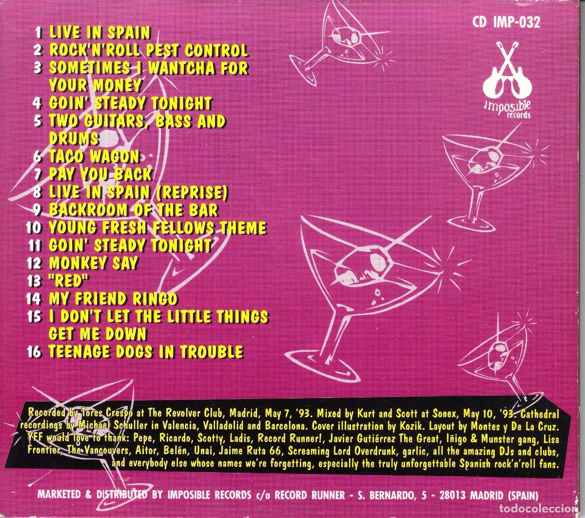 CDs de m&uacute;sica: YOUNG FRESH FELLOWS. LIVE IN SPAIN. CD. - Foto 2