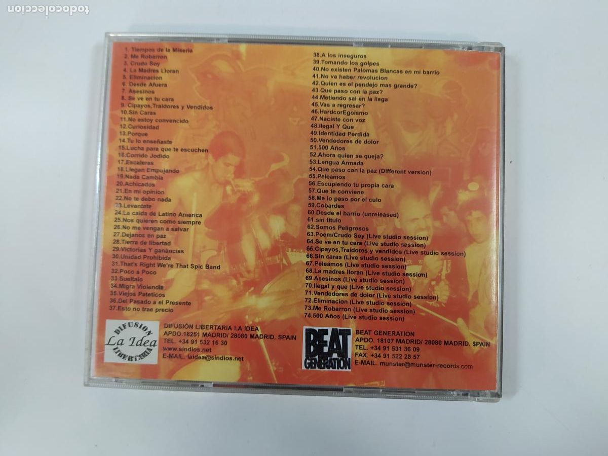 CDs de m&uacute;sica: Los crudos - Discograf&iacute;a - CD. TDKCD156 - Foto 2