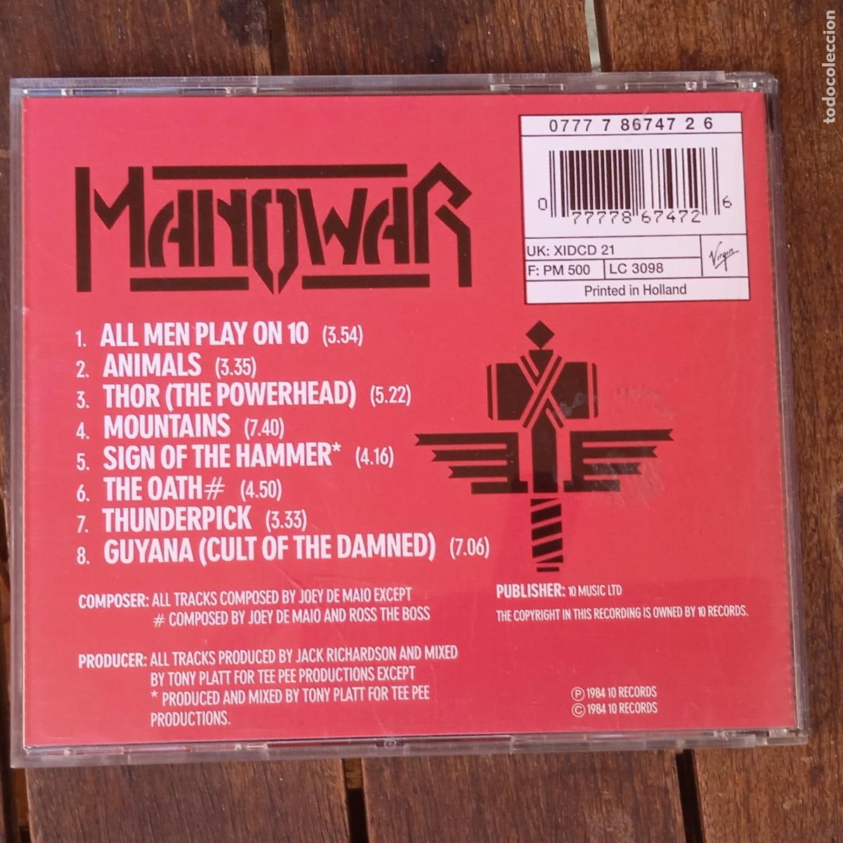 CDs de m&uacute;sica: MANOWAR cd Sing of the Hammer - Foto 2