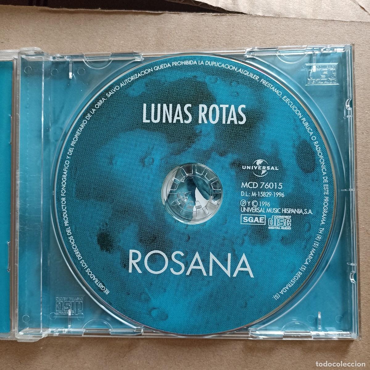 CDs de m&uacute;sica: CD Audio Rosana - Lunas rotas - Foto 2