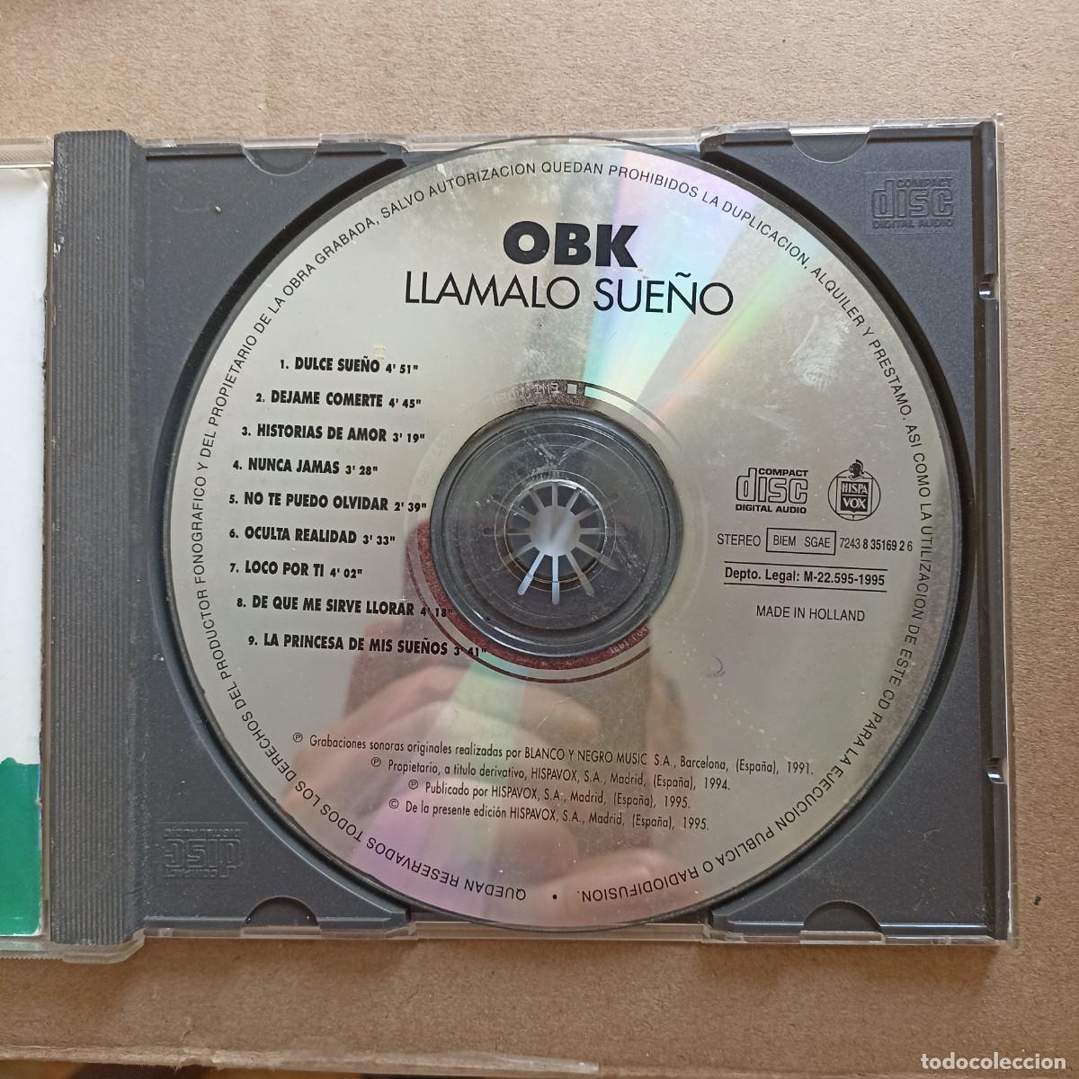 CDs de m&uacute;sica: CD Audio OBK ...llamalo sue&ntilde;o - Foto 2