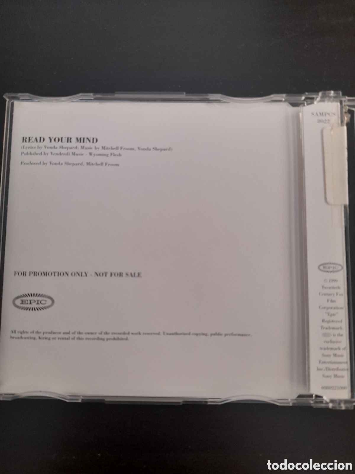 CDs de m&uacute;sica: Vonda Shepard &ndash; Read Your Mind. Cd Single promo - Foto 3