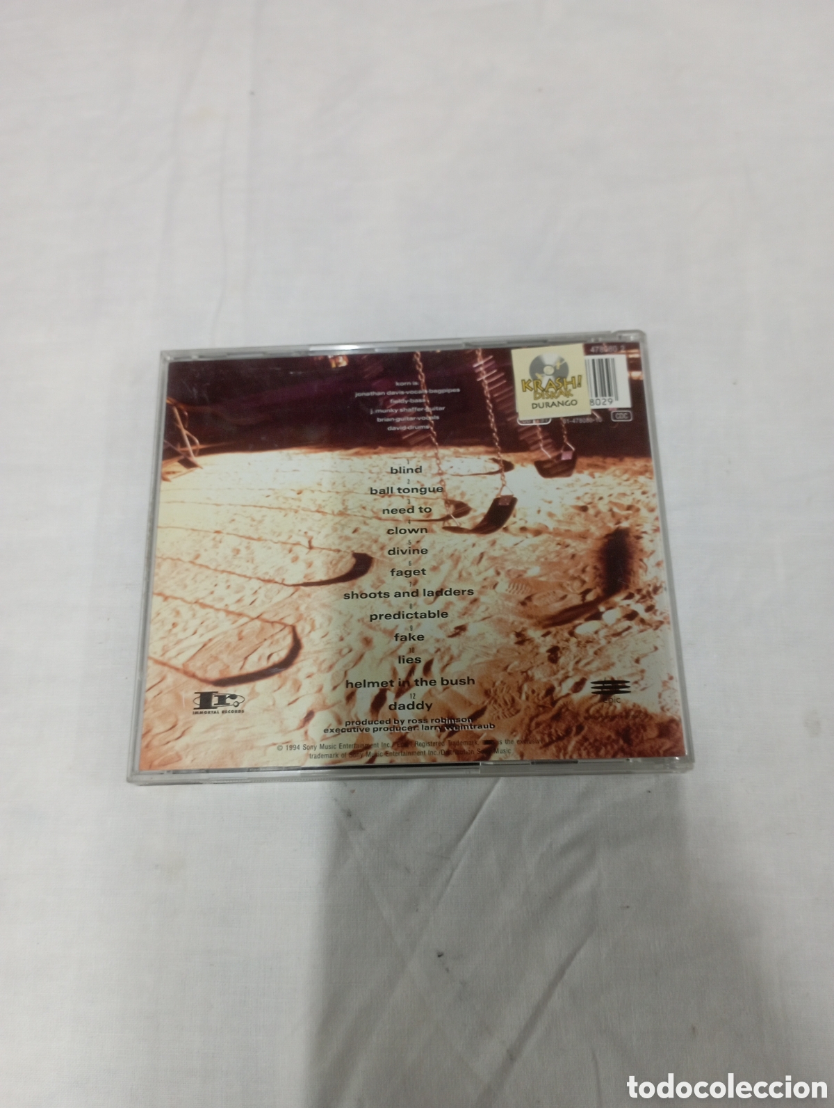 CDs de m&uacute;sica: Korn inmortal krash! Diskak - Foto 2