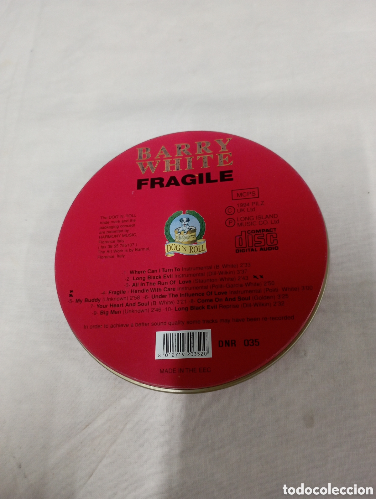 CDs de m&uacute;sica: Barry White fragile mcps - Foto 2
