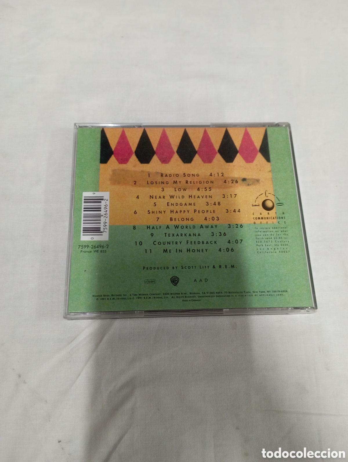 CDs de m&uacute;sica: R.E.M. out of time original - Foto 2
