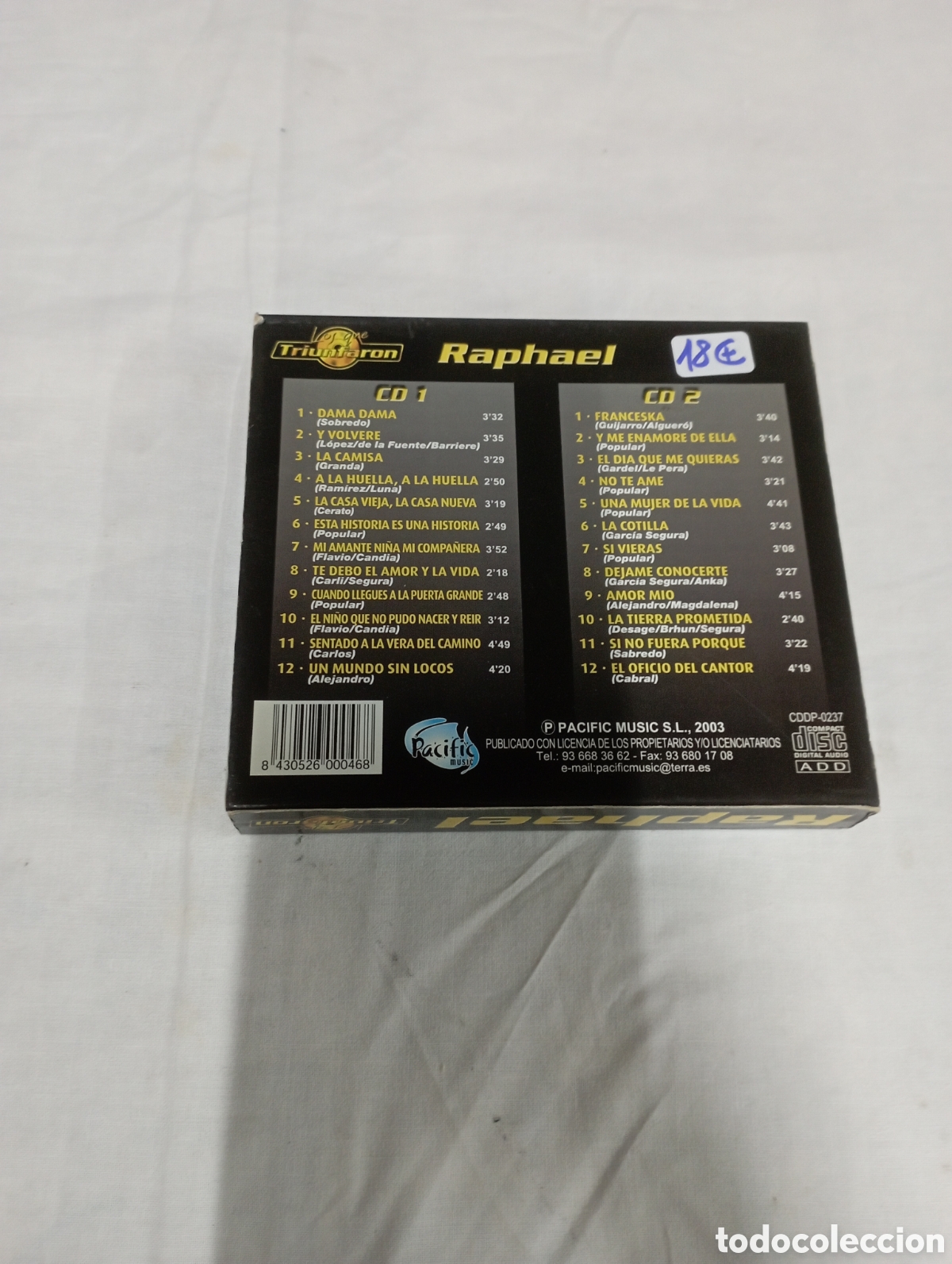 CDs de m&uacute;sica: Los que triunfaron 2 cds raphael - Foto 2