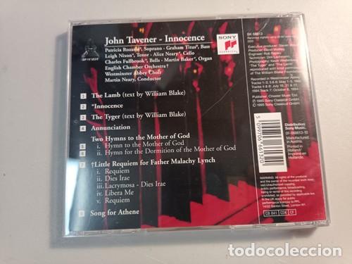 CDs de m&uacute;sica: JOHN TAVENER - INNOCENCE (SONY) - Foto 2