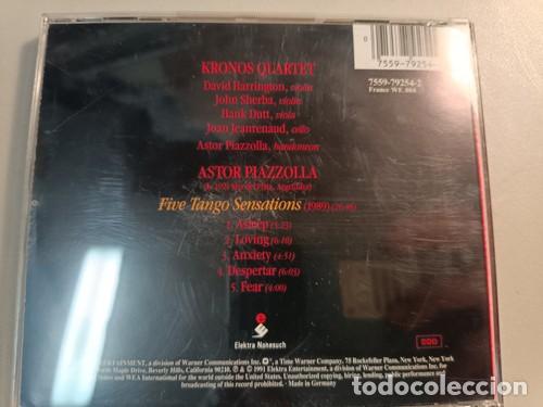 CDs de m&uacute;sica: KRONOS QUARTET ASTOR PIAZZOLLA - FIVE TANGO SENSATIONS (NONESUCH) - Foto 2