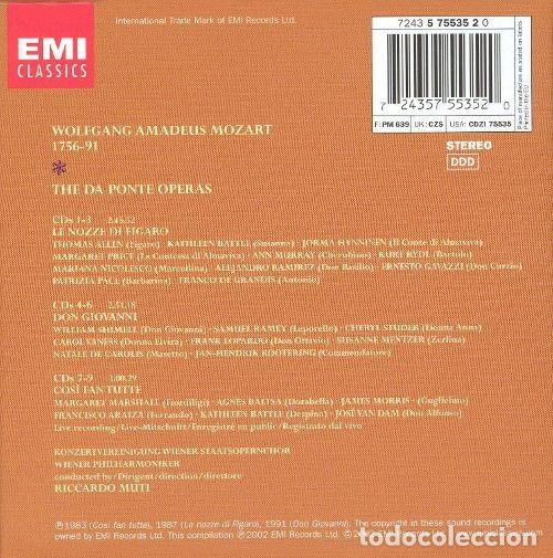CDs de m&uacute;sica: MOZART: THE DA PONTE OPERAS - EMI - 9 CD BOS SET - Foto 2