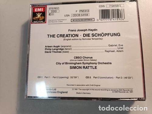 CDs de m&uacute;sica: HAYDN - THE CREATION (EMI / SIMON RATTLE) - Foto 2