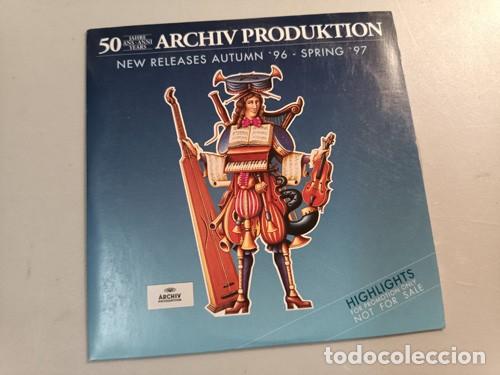 CD de M&uacute;sica: ARCHIV PRODUKTION NEW RELEASES AUTUMN 96 - SPRING 97