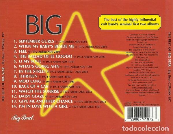 CDs de m&uacute;sica: Big Star - The Best of - Foto 2