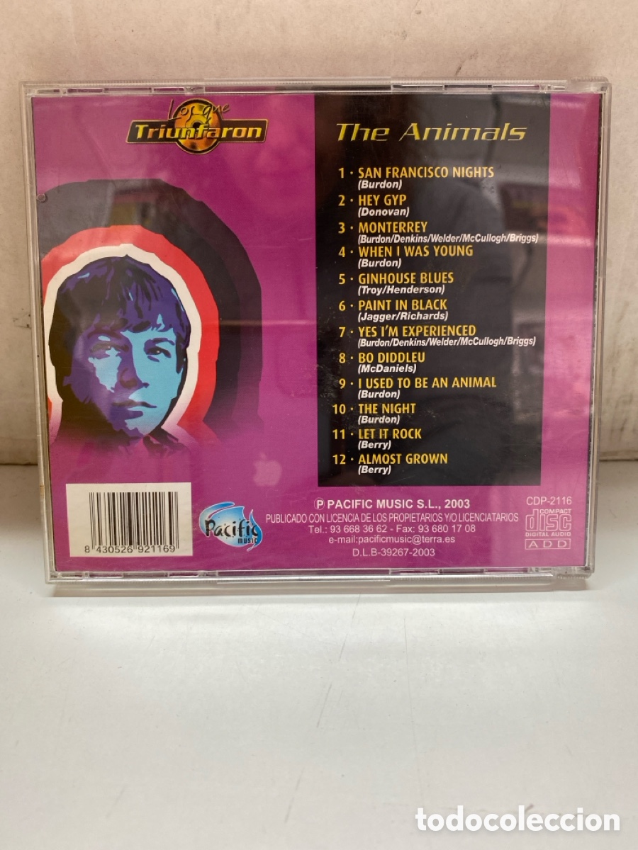 CDs de m&uacute;sica: CD THE ANIMALS. LOS QUE TRIUNFARON. - Foto 2