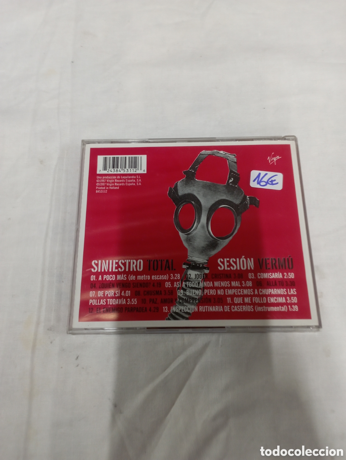 CDs de m&uacute;sica: Sesi&oacute;n Verm&uacute; siniestro total - Foto 2