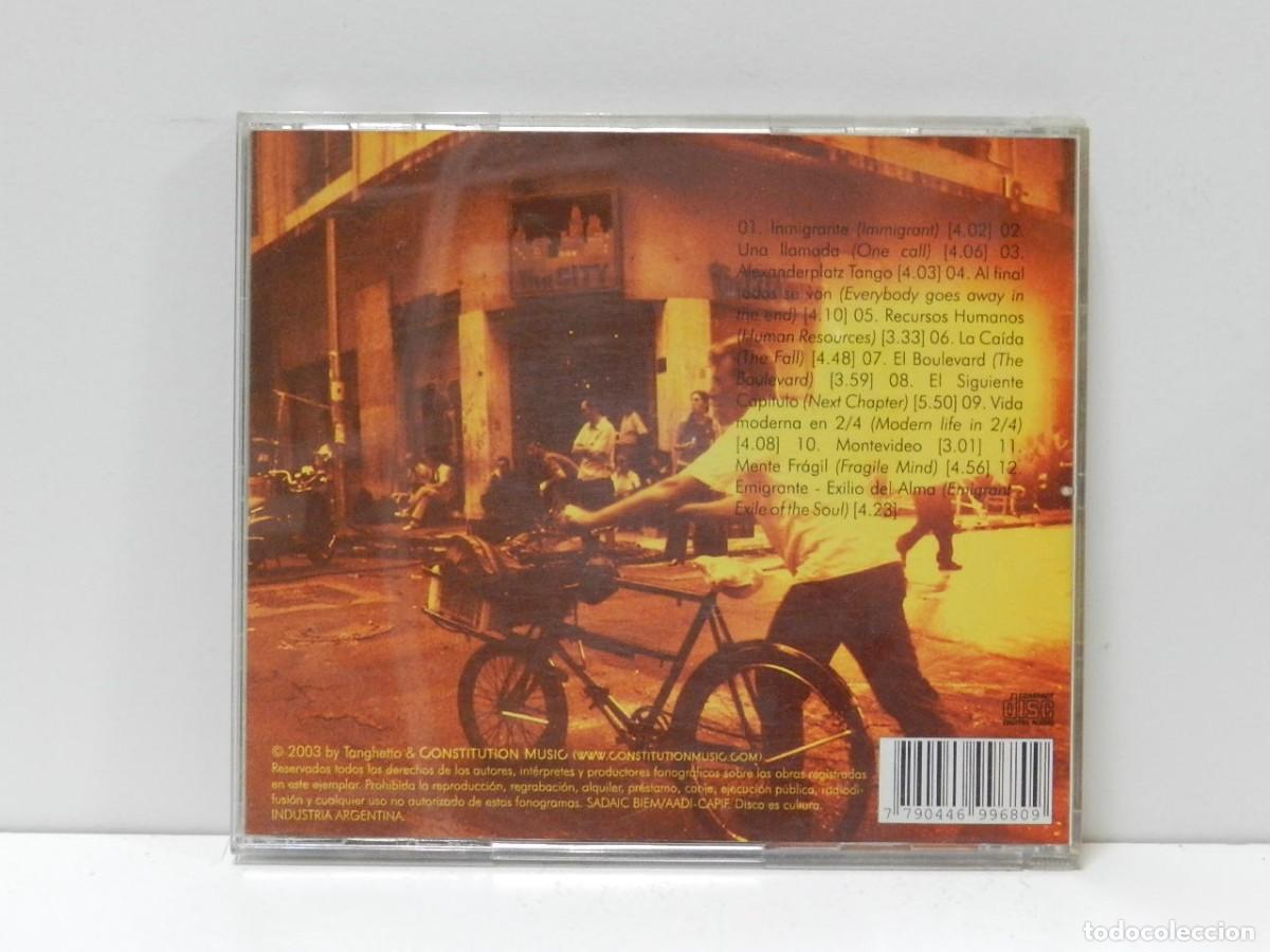 CDs de m&uacute;sica: DISCO CD. Tanghetto &ndash; Emigrante (Electrotango). COMPACT DISC. - Foto 2