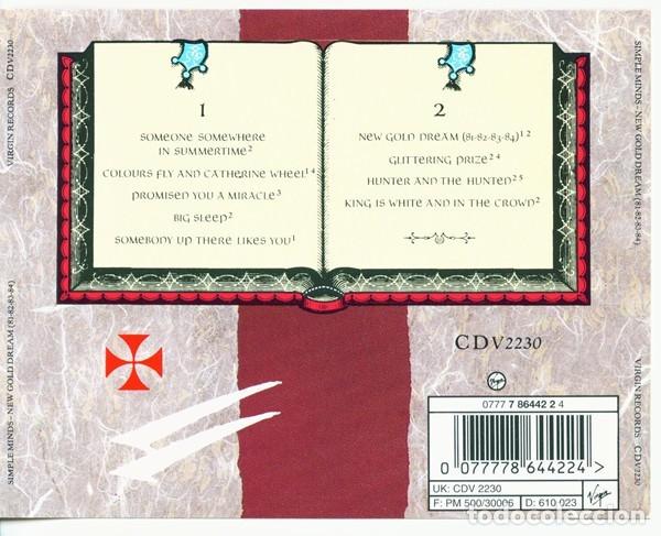 CDs de m&uacute;sica: Simple Minds - New Gold Dream - Foto 2