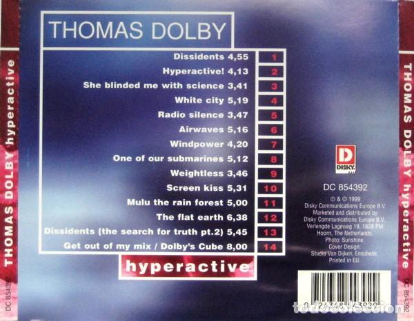 CDs de m&uacute;sica: Thomas Dolby - Hyperactive - Foto 2