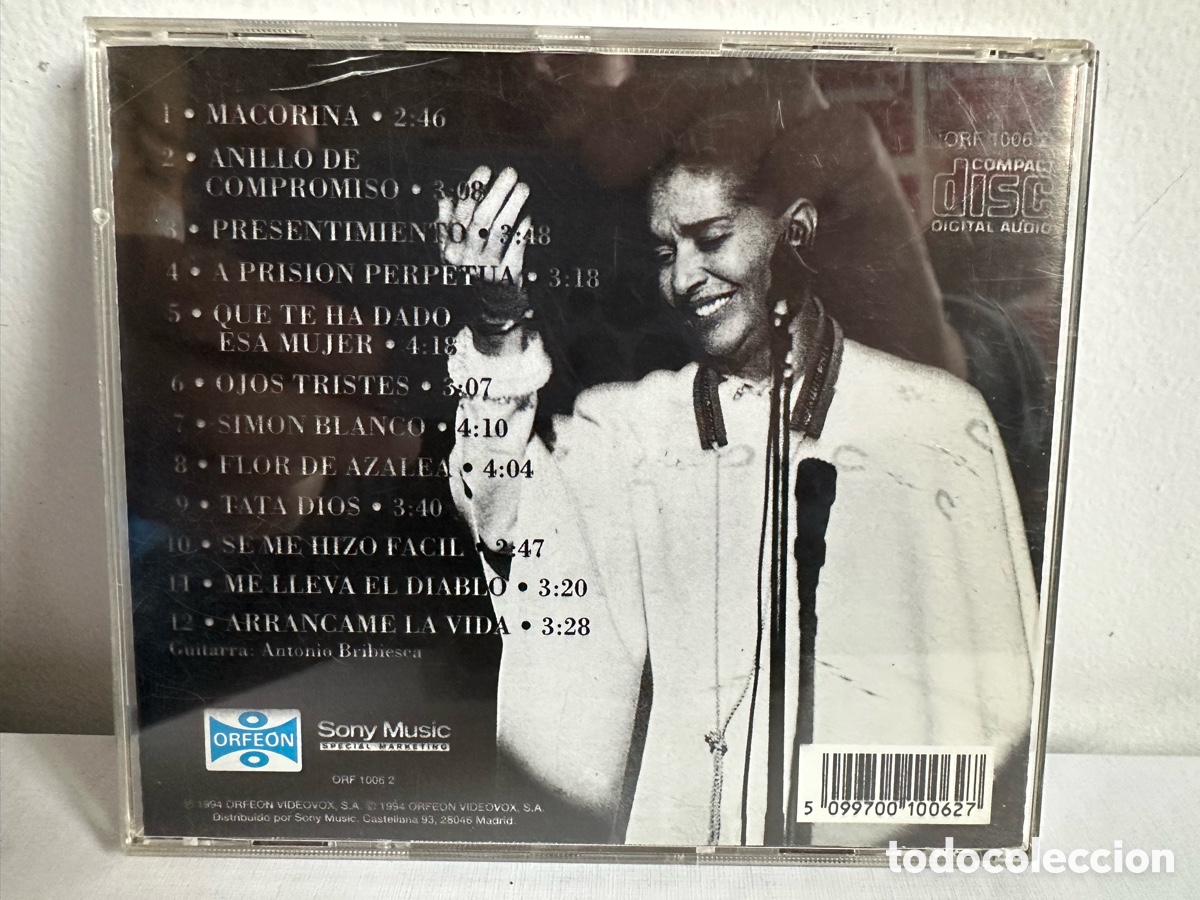 CDs de m&uacute;sica: Chavela Vargas - Noche Bohemia (CD, Comp) - Foto 3