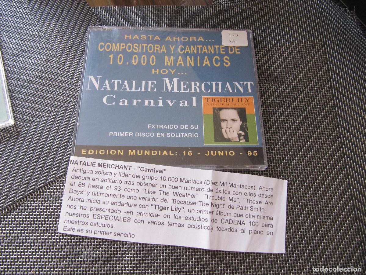 CDs de m&uacute;sica: Natalie Merchant - carnival. cd single CADENA 100 - Foto 1
