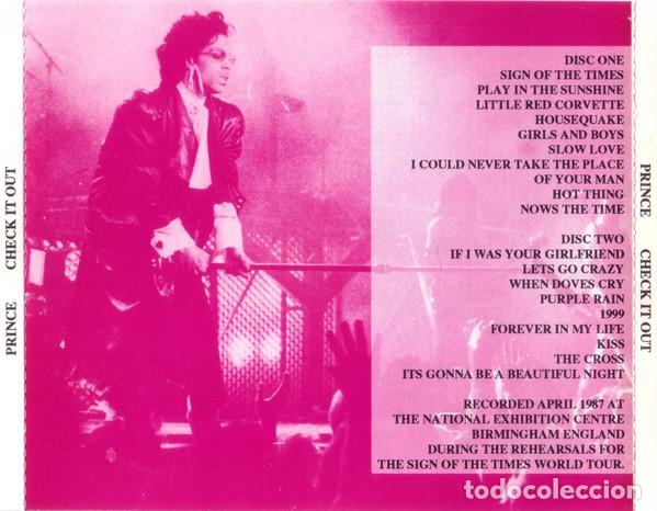 CDs de m&uacute;sica: Prince Check It Out (2CD) Edici&oacute;n Pirata - Foto 2