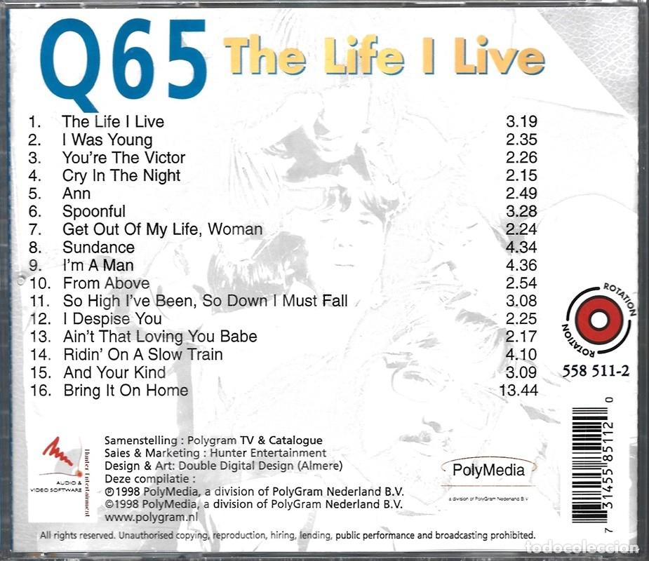 CDs de m&uacute;sica: Q65 &uml;THE LIFE I LIVE&uml;(CD) - Foto 2