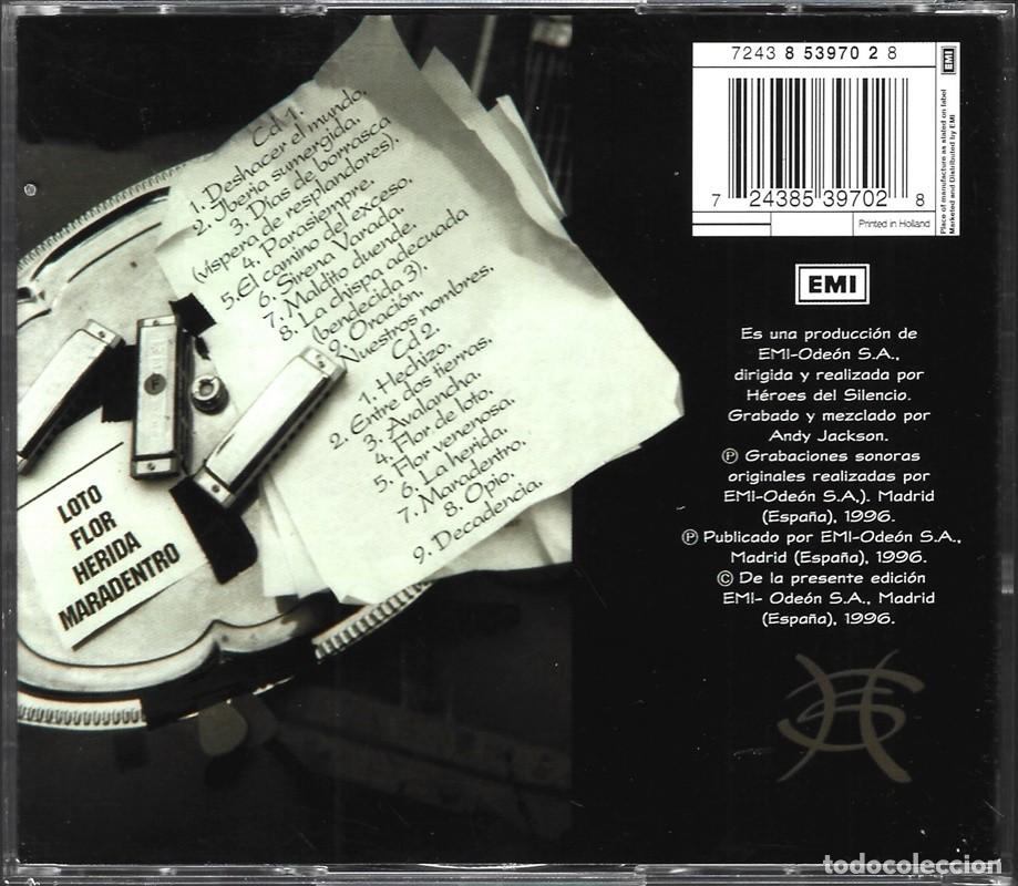 CDs de m&uacute;sica: H&Eacute;ROES DEL SILENCIO &uml;PARASIEMPRE&uml; (2 CD) - Foto 2