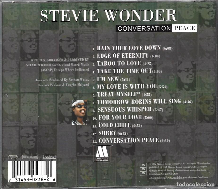 CDs de m&uacute;sica: STEVIE WONDER &uml;CONVERSATION PEACE&uml;(CD) - Foto 2