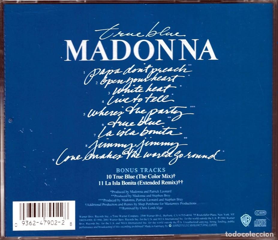 CDs de m&uacute;sica: MADONNA &uml;TRUE BLUE&uml;(CD) - Foto 2