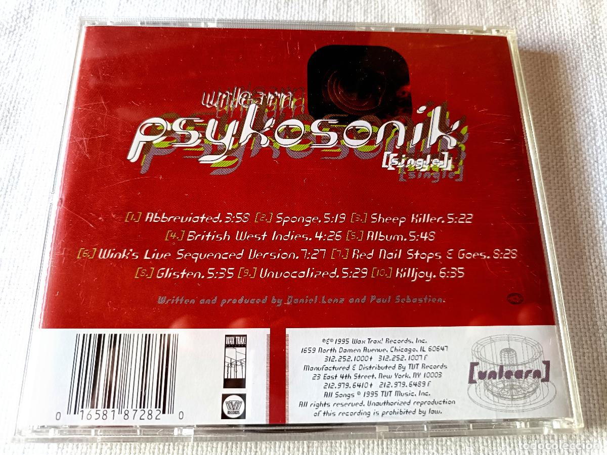CDs de m&uacute;sica: PSYKOSONIK: UNLEARN - &Eacute;POCA DORADA DEL TECHNO DE CHICAGO - Foto 2