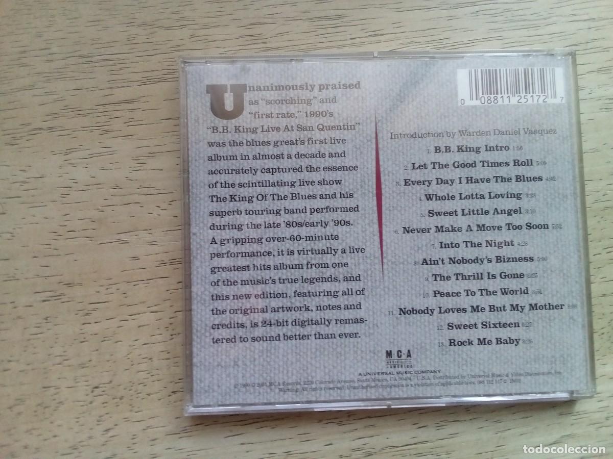 CDs de m&uacute;sica: B.B. King. Live at San Quentin. CD - Foto 2