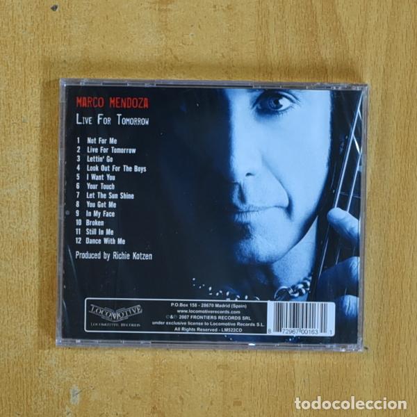 CDs de m&uacute;sica: AMRCO MENDOZA - LIVE FOR TOMORROW - CD - Foto 2