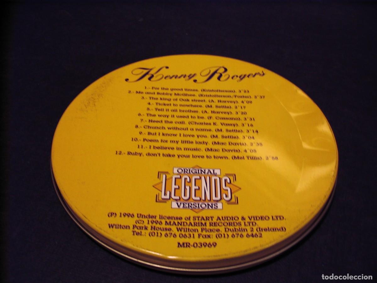 CDs de m&uacute;sica: KENNY ROGERS CD Legends caja de lata DAN - Foto 3