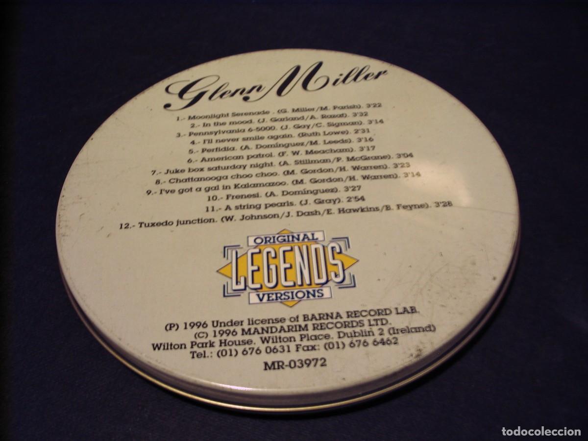 CDs de m&uacute;sica: GLENN MILLER CD Legends caja de lata DAN - Foto 3