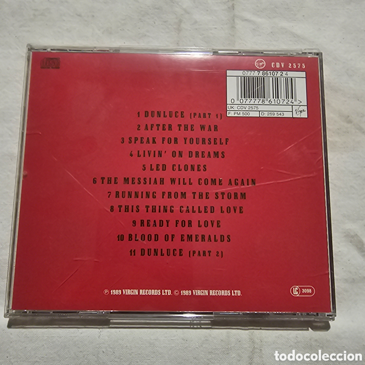 CDs de m&uacute;sica: CD GARY MOORE. AFTER THE WAR - Foto 2