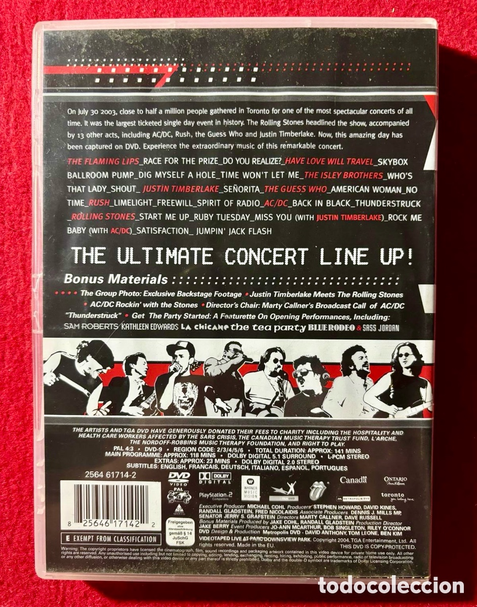 CDs de m&uacute;sica: The Rolling Stones, AC/DC, Rush &ldquo;Toronto Rocks&rdquo;de 2004 - Foto 2