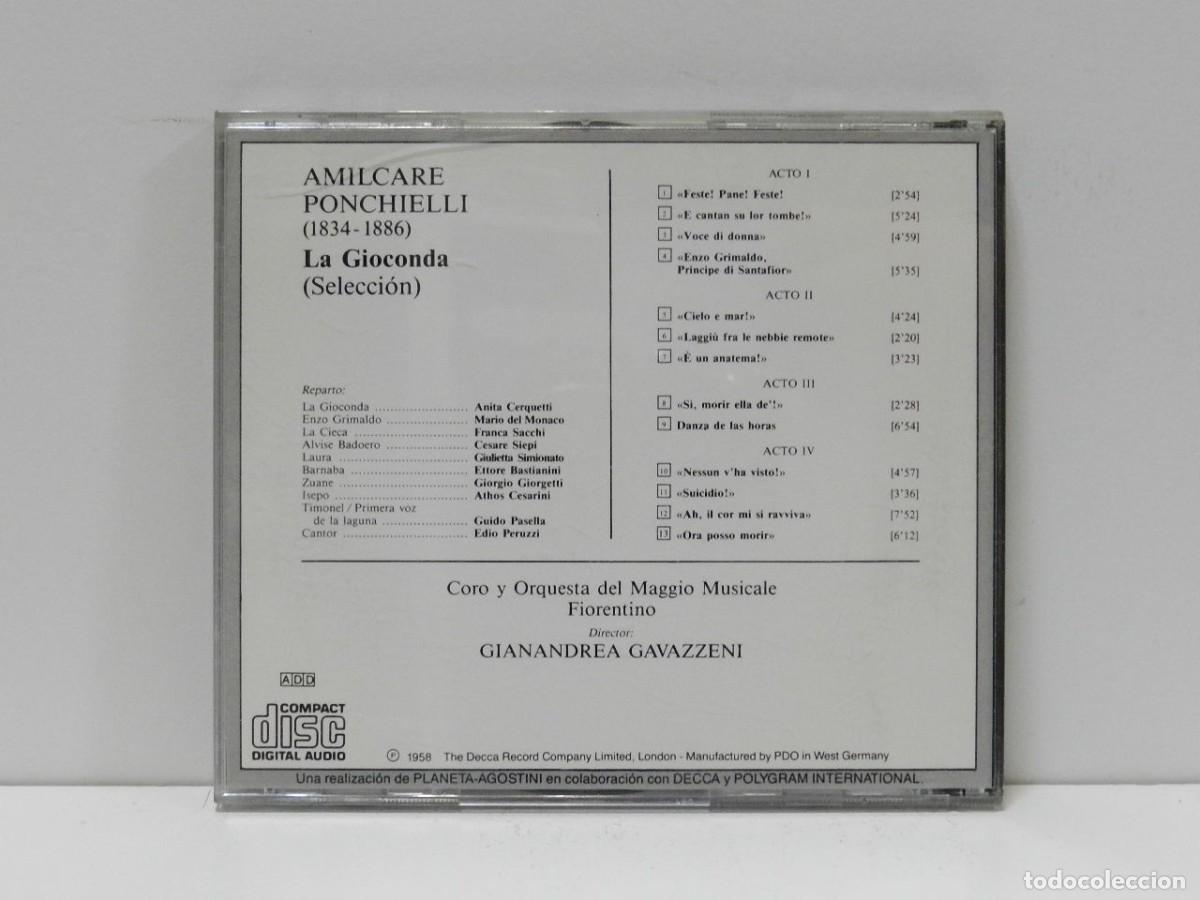 CDs de m&uacute;sica: DISCO CD. Ponchielli &ndash; La Gioconda - La Gran &Oacute;pera. COMPACT DISC. - Foto 2