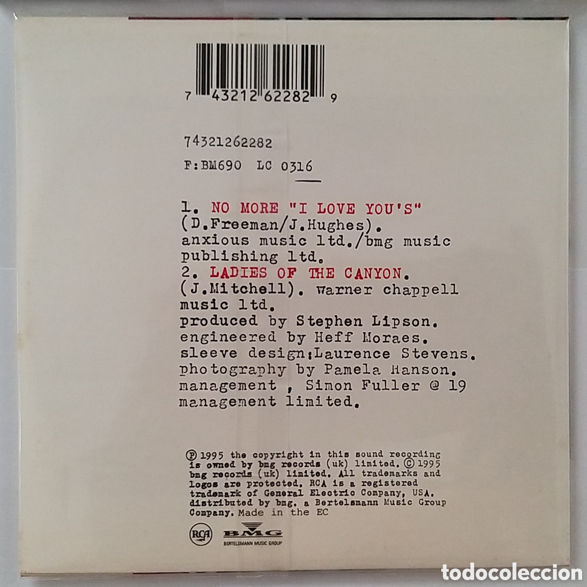 CDs de m&uacute;sica: ANNIE LENNOX x 3 CD SINGLES - Foto 4