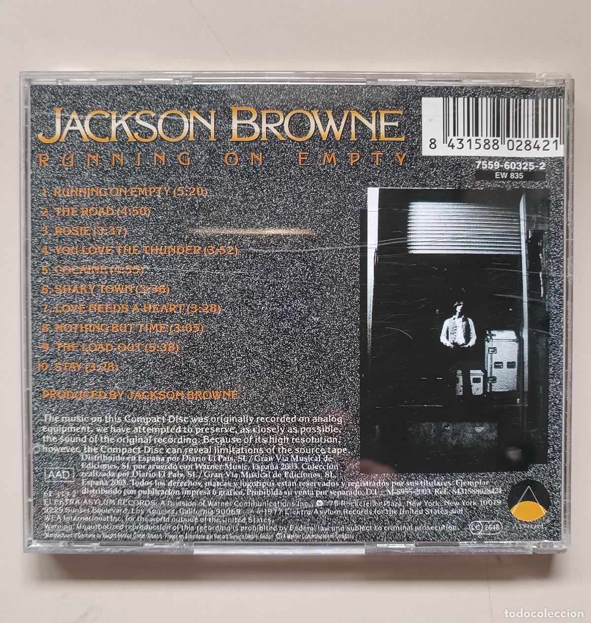 CDs de m&uacute;sica: CD JACKSON BROWNE RUNNING ON EMPTY - Foto 3