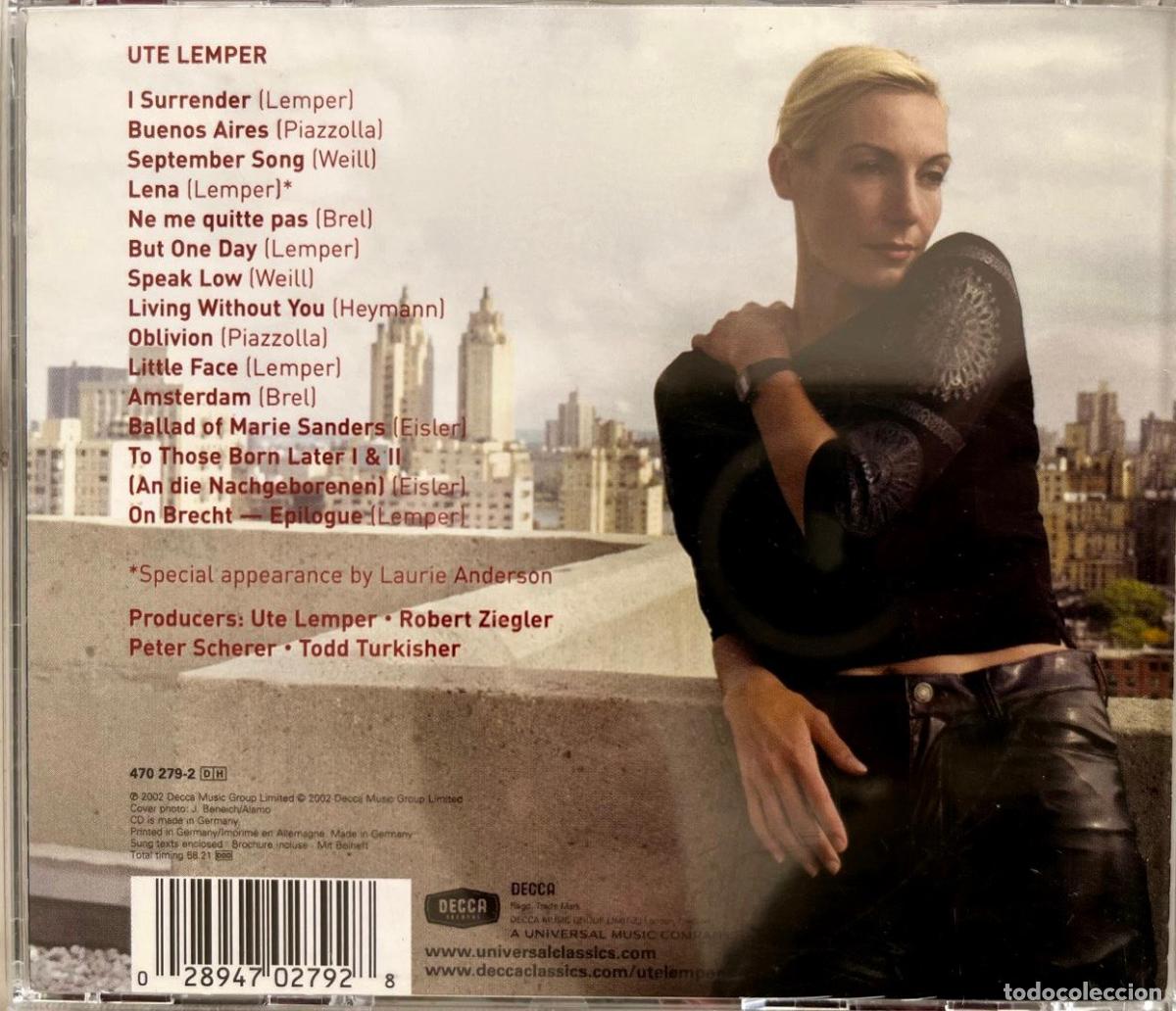 CDs de m&uacute;sica: UTE LEMPER. BUT ONE DAY... CD ALEMANIA - Foto 2
