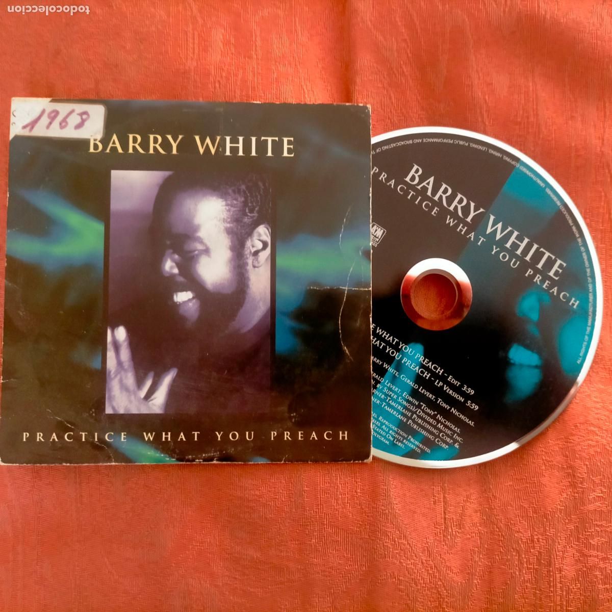 CDs de m&uacute;sica: cd single promocional cd single barry white - Foto 1