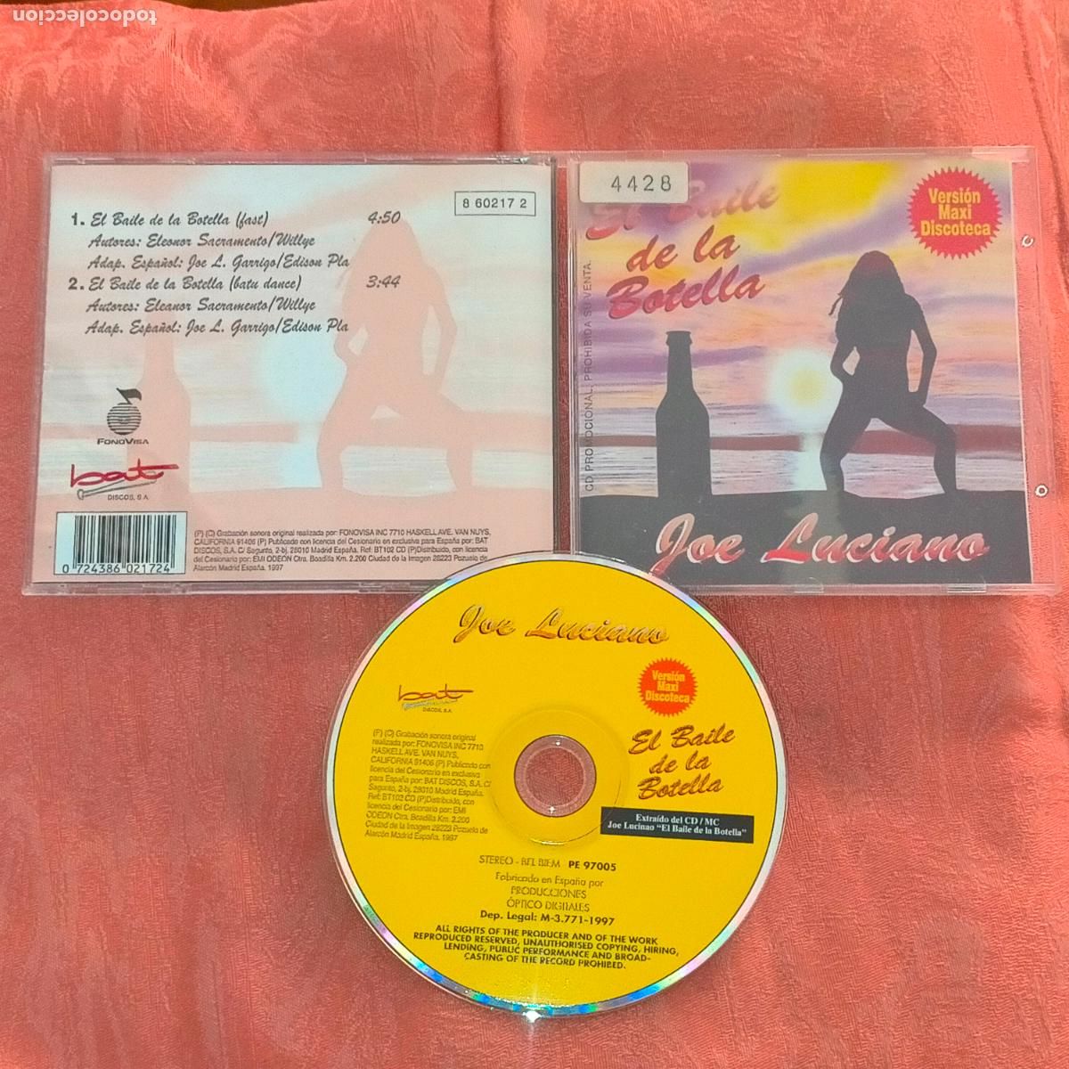 CDs de m&uacute;sica: CD SINGLE 2 TEMAS JOE LUCIANO VERSION MAXI DISCOTECA - Foto 1