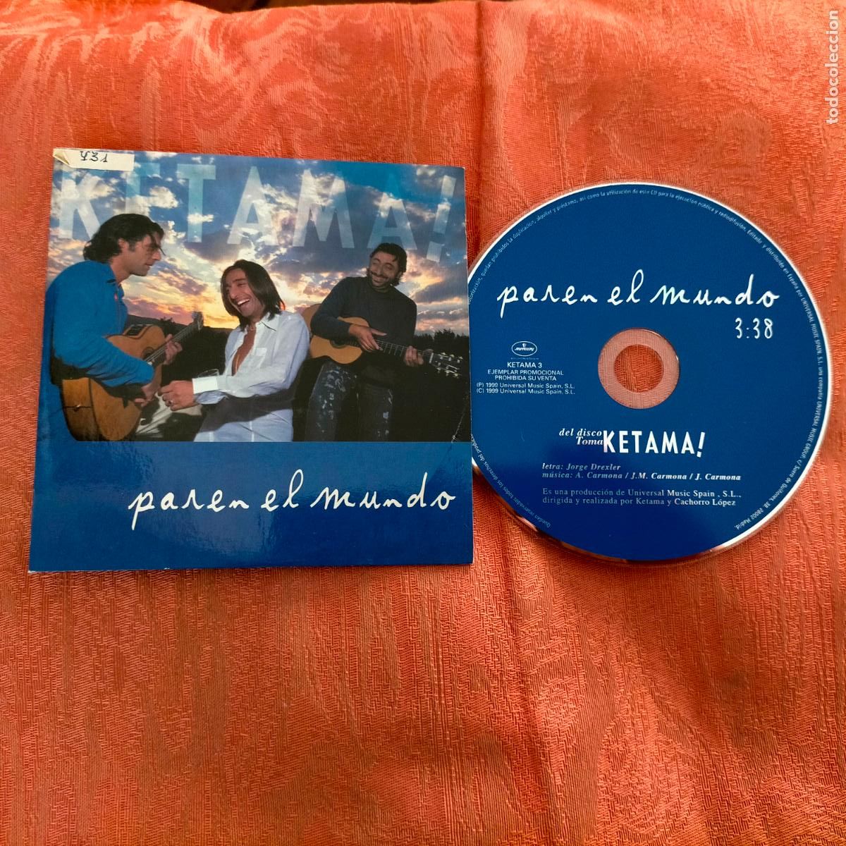 CDs de m&uacute;sica: CD SINGLE KETAMA PROMOCIONAL - Foto 1