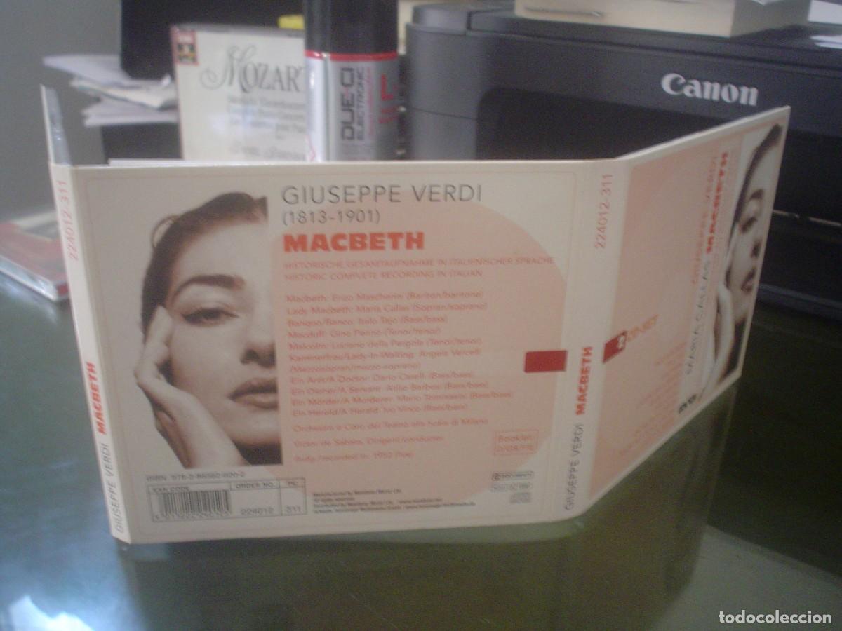 CDs de m&uacute;sica: GIUSEPPE VERDI: MACBETH - MARIA CALLAS - 2 CD SET - Foto 2
